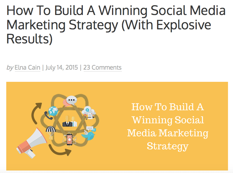 How To Build A Winning Social Media Marketing Strategy (With Explosive Results)