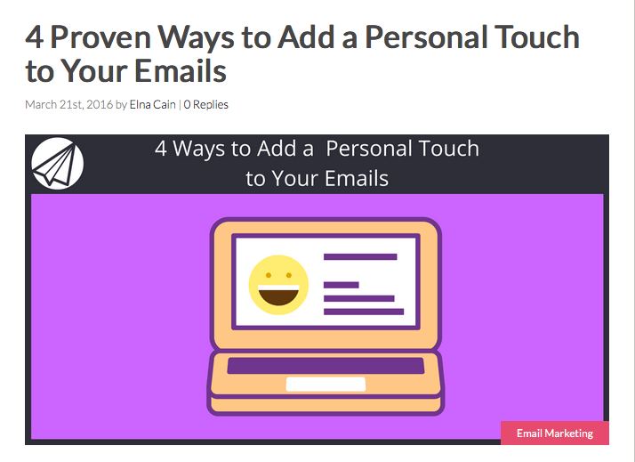 4 Proven Ways to Add a Personal Touch to Your Emails