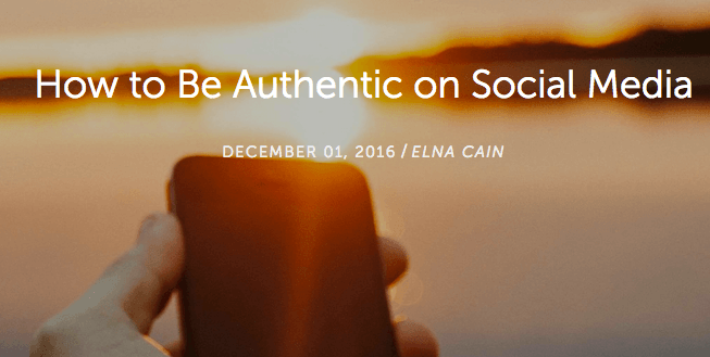 How to Be Authentic on Social Media