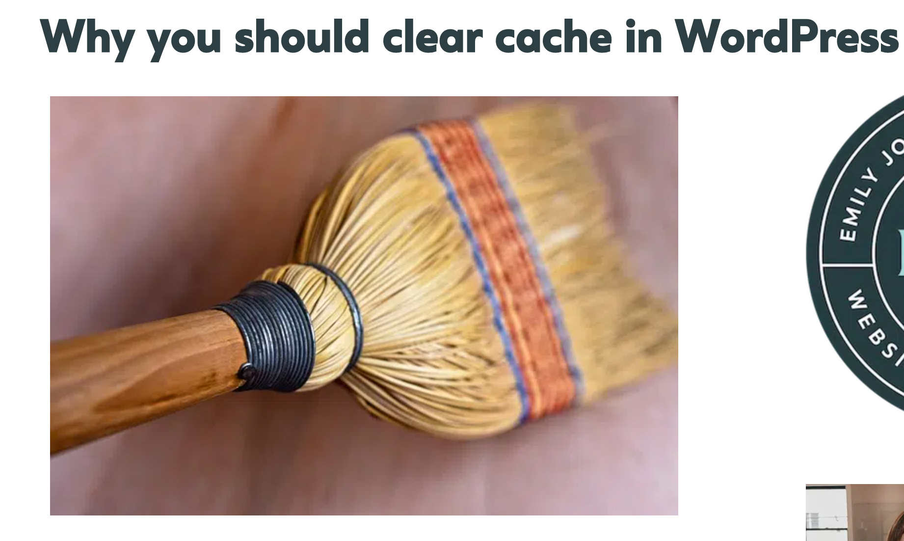 Why You Should Clear Cache in WordPress