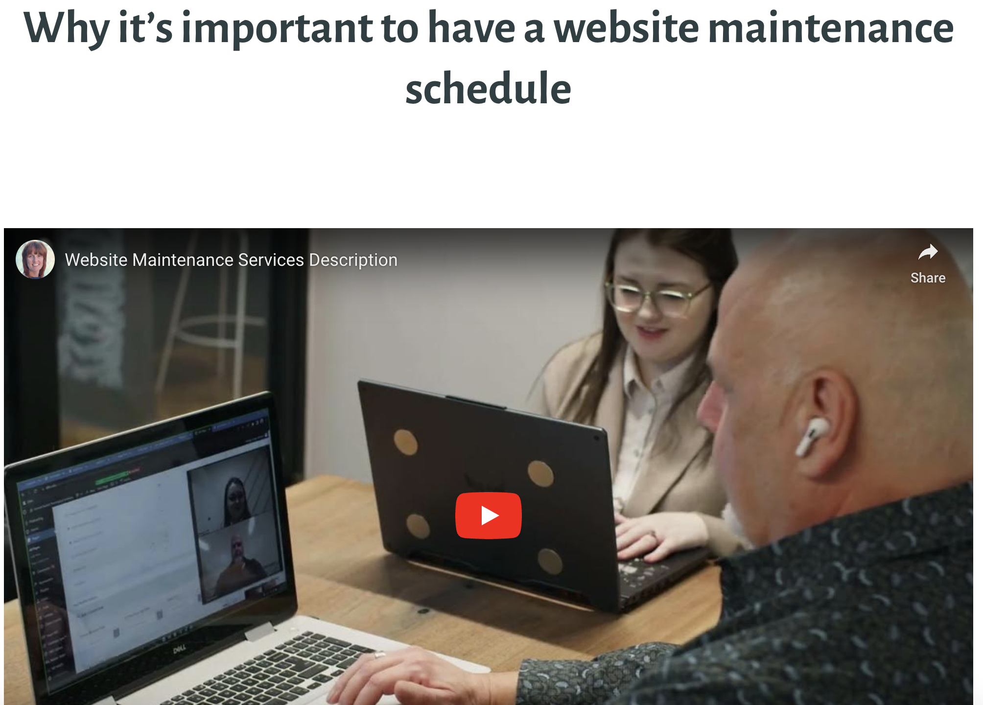 Why it’s Important to Have a Website Maintenance Schedule